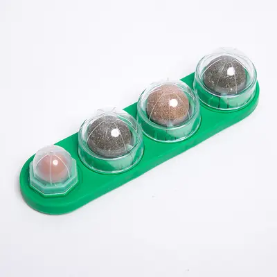 Catnip Ball Cat Toy, Self-Play Wall Toy, Matatabi Treat - 8