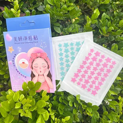 Colorful Star Pimple Patches, Makeup-Compatible Hydrocolloid Patches - 3