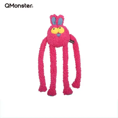QMonster Squeaky Plush Tug Dog Toy for Medium and Large Dogs - 7
