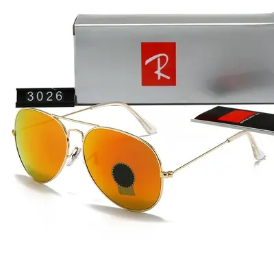 Modische Pilotenbrille mit Metallrahmen und Glasgläsern - 13