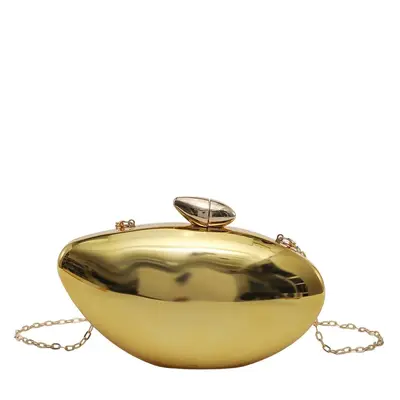 Französische Eierbox-Clutch aus Acryl, glänzend - 7