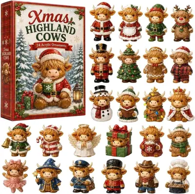 2026 AUTUMN HIGHLAND Cows Noel Highland İnek Advent Takvimi - 3