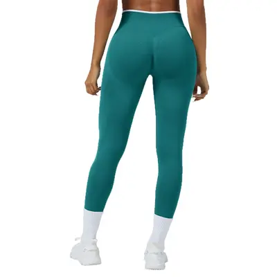 Seamless Knit Butt-Lifting Yoga Pants, High Waist, Quick-Dry - 6