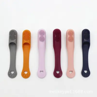 Silicone pet toothbrush set, finger type - 5
