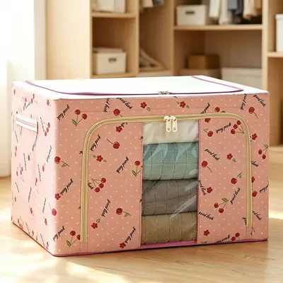 Oxford Fabric Storage Box Large Capacity Foldable - 9