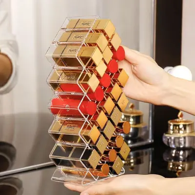 Fischform-Lippenstift-Organizer, aufrechter Kosmetik-Displayständer