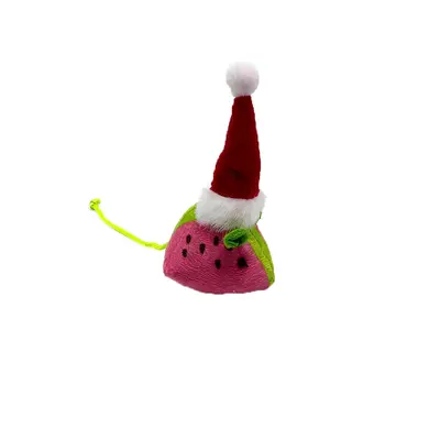 Peluş Simülasyon Fare Kedi Oyuncağı, Noel Modeli - 12