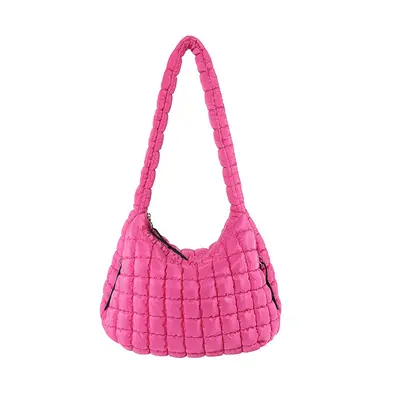Großkapazitäts-Tragetasche mit vielen Taschen, mit Baumwollfüllung, Umhängetasche mit einzelnem Schultergurt, gefältelter Cloud-Schultertasche, Tote-Tasche, Damenschultertasche, Aufbewahrungstasche. - 9