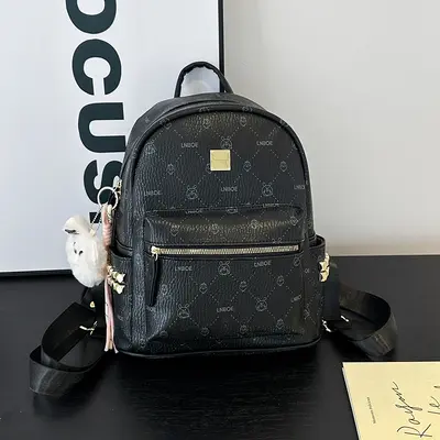 Korean-Style Campus Backpack, Large Capacity, Soft Leather Texture - 8