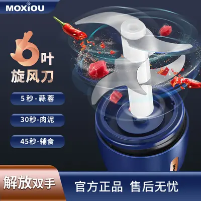 Electric garlic press and crusher with blender function for home use