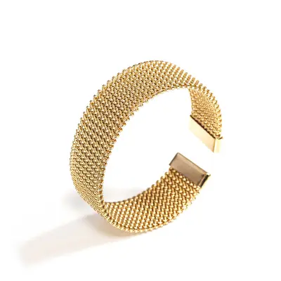 18K-beschichtetes Titantahl-Armband für Damen - 7