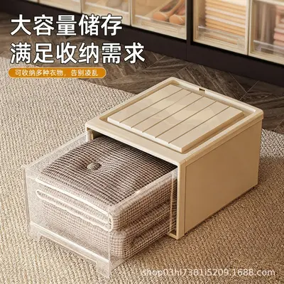 Drawer storage box, transparent, large capacity - 10