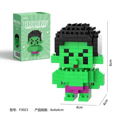 Micro particle building blocks set, children's assembly - 10
