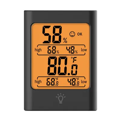 Mini Dijital İç Mekan Termo-Higrometre Mıknatıslı Arka Aydınlatmalı