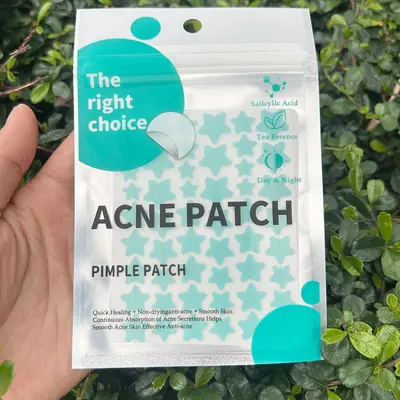 Colorful Star Acne Patches, Makeup-Compatible, Hydrocolloid - 7