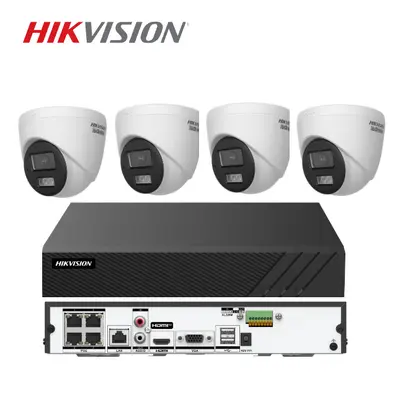Hikvision 4-Kanal POE DVR-System 2MP englische internationale Version