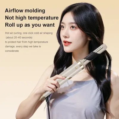 Cross-border New High-Speed Hair Dryer 9-in-1 Hot Air Brush Straight and Curl Dual-Use Curling Iron Foldable Hair Dryer Wholesale