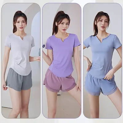 2025年春夏季新款瑜伽套装透气跑步健身运动训练瑜伽服女