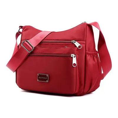 Women's Nylon Canvas Crossbody Bag, Large Capacity, Multi-Compartment - 8