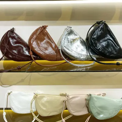 Genuine Cowhide Leather Women's Bag, Oiled Leather, Shoulder and Crossbody