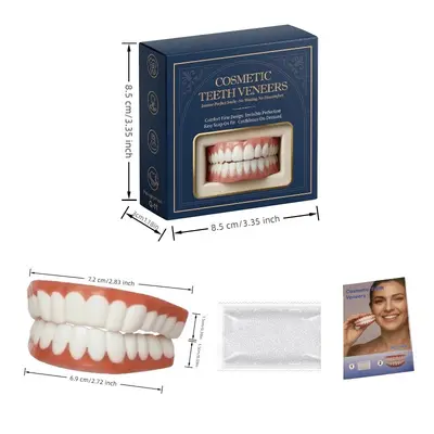 Realistic Full Coverage Fake Tooth Cover Set, Q-11 Model - 4