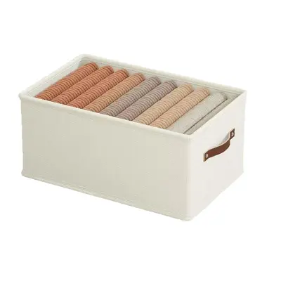 Thickened Oxford Fabric Clothing Storage Box Large Capacity Garment Organizer Washable Fabric Storage Container for Pants and Clothes
