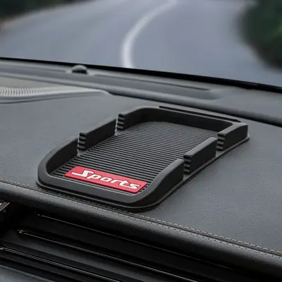 Anti-Slip Car Dashboard Mat with Navigation Stand and Phone Holder - 9