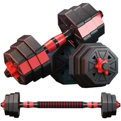 Sekizgen dambıl erkek fitness ev egzersiz ekipmanı ayarlanabilir ağırlık halter gençlik dambıl kombinasyon seti - 5