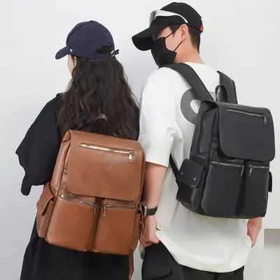 Large-Capacity PU Backpack for Women - 2