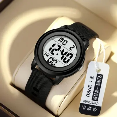 Men's electronic sports watch, waterproof, drop-resistant, alarm - 3