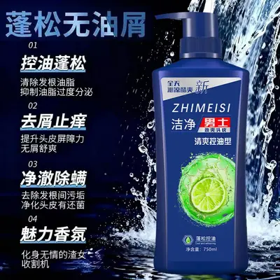Refreshing Anti-Dandruff Shampoo 750ml, Oil Balancing, Household Size - 6