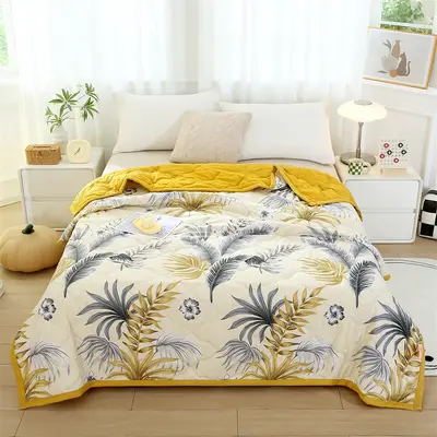 Summer Quilt Air Conditioning Quilt Cool and Breathable Event Sales with Gift Box Opening Promotion Gift Washed Cotton Summer Cool Quilt - 3