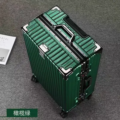 28-Inch Aluminum Frame Spinner Suitcase with Universal Wheels - 10