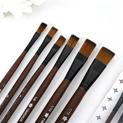 Sakura naylon yağlıboya fırçası seti, 6 parça, 820 numarası - 3