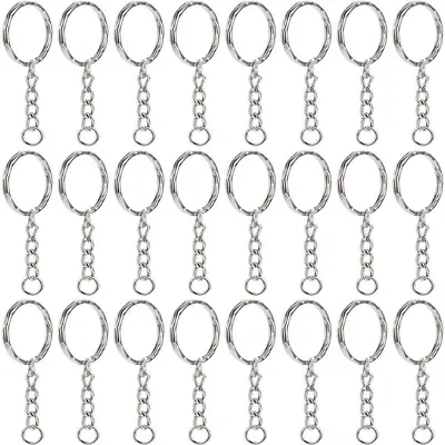 DIY Jewelry Keychain with Extension Chain, Single Open Ring