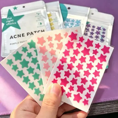 Star Hydrocolloid Acne Patches for Face, Disposable, Pouch Pack - 3
