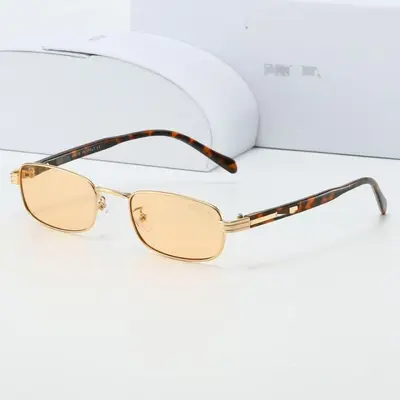 Full-Frame Metal Retro Sunglasses for Men and Women - 4