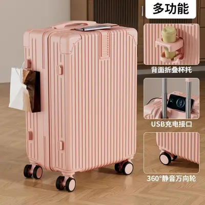 Large Capacity Student Suitcase with Combination Lock, Hard Shell - 7