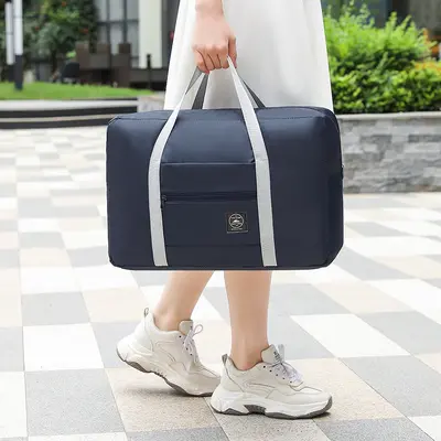 Portable Travel Airplane Clothes Storage Bag Multifunctional Large Capacity Foldable Quilt Travel Bag Moving Luggage Bag - 3