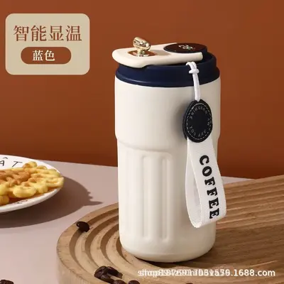Smarter isolierter Kaffeebecher aus 316er Edelstahl, tragbar - 11