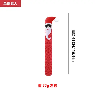 Dog Toy Long Plush with Santa, Elk and Snowman Design, Self-Play - 8