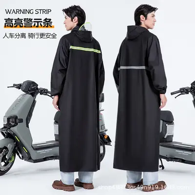 Full Body Raincoat, Thickened Waterproof Poncho for E-Bike and Bicycle Riding