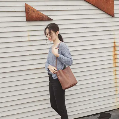 Damen-Beuteltasche im koreanischen Stil, groß, Modell 2025 - 3