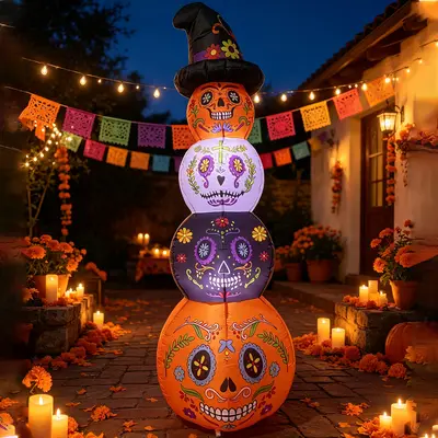 Halloween Inflatable Pumpkin Ghost Decoration Model - 12