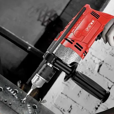 Household Impact Drill with Tool Box