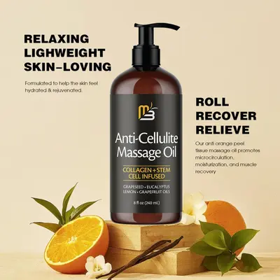 Anti-Cellulite Körpermassageöl, pflegend und geschmeidig - 3