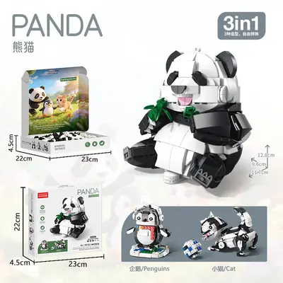 Lego-Compatible Building Blocks, Animal Transformer Set for Children - 8