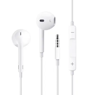 Yarı Kulak İçi Kablolu Kulaklık, Mikrofonlu Kumandalı, 3.5 mm