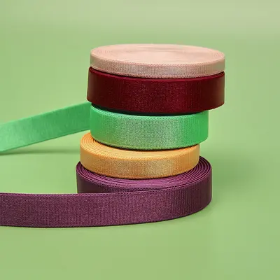 0,6 cm elastisches Polyester-Satinband, rutschfestes BH-Träger-Gummiband - 5