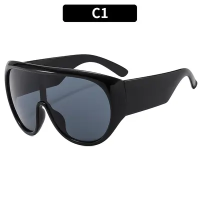 Large Frame Protective Sunglasses, Unisex Fashion Style - 6